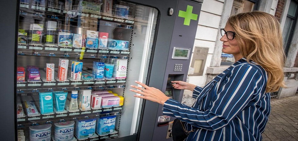 La vente de médicaments via un distributeur automatique